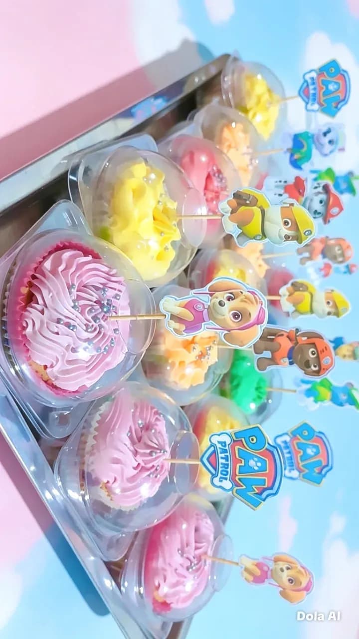 Cupckaes en cajita individual