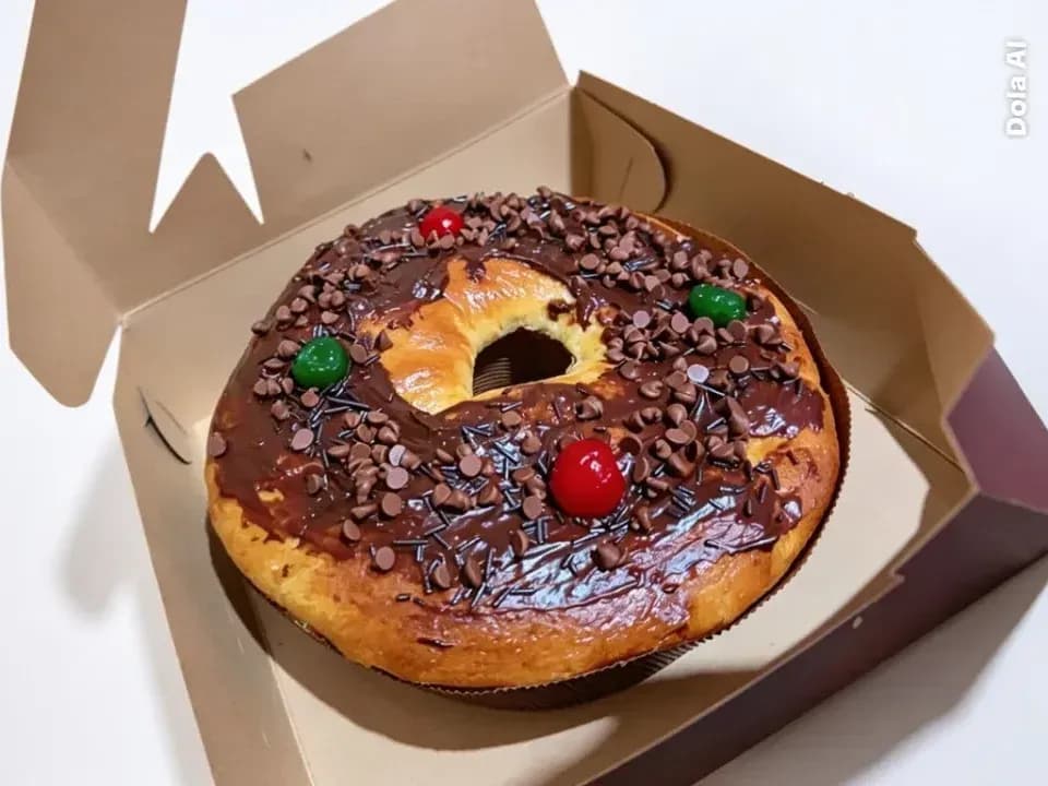 Rosca de reyes chocolate